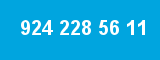 924 228 56 11 924 228 56 11